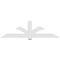 Ekena Millwork Redmond Architectural Grade PVC Gable Bracket, 96"W x 28"H x 6"D x 6"F, 7/12 Pitch GBP096X28X0606RED00 - alternate 2